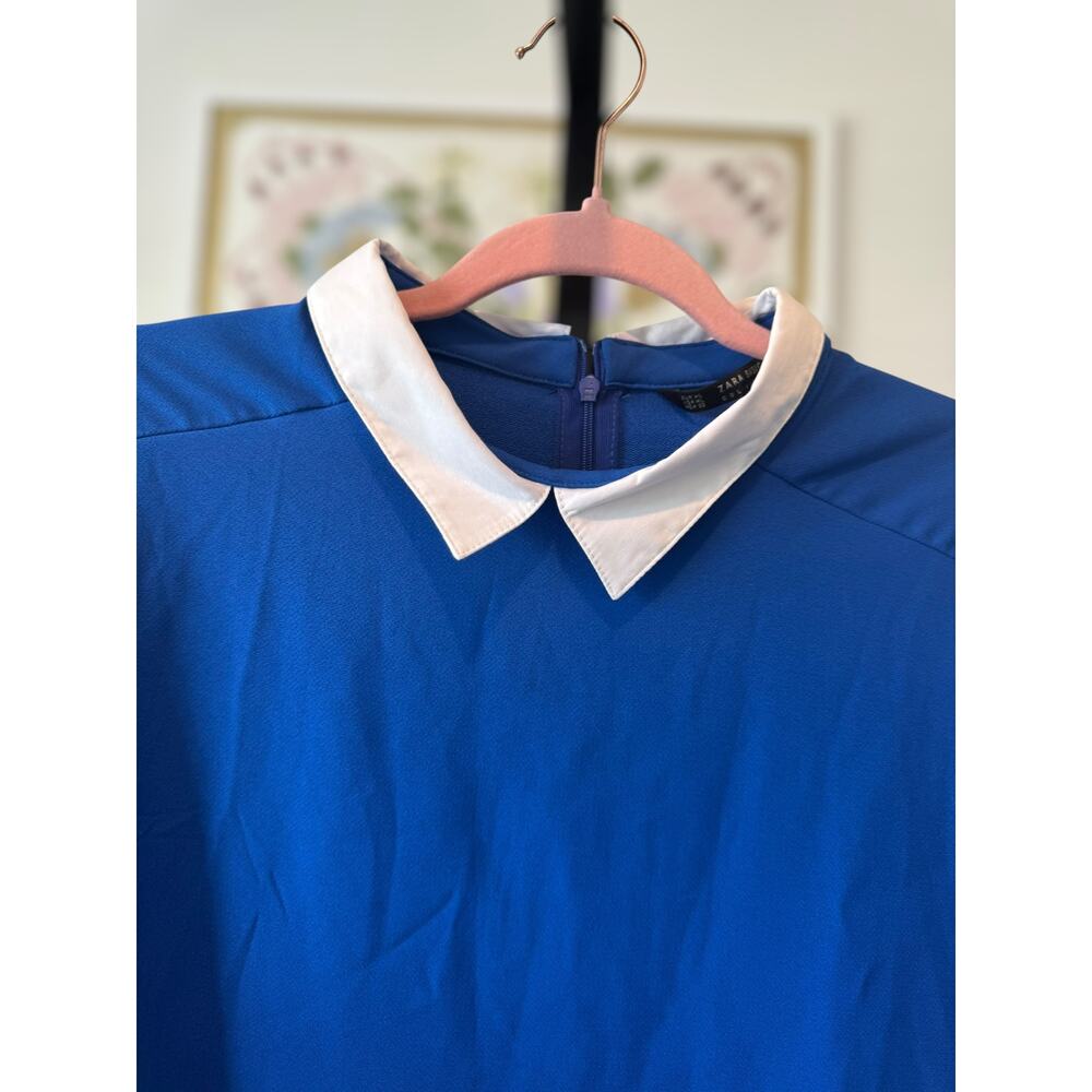 Zara Basic Sailor Collar Layered Mini Shift Dress… - image 7